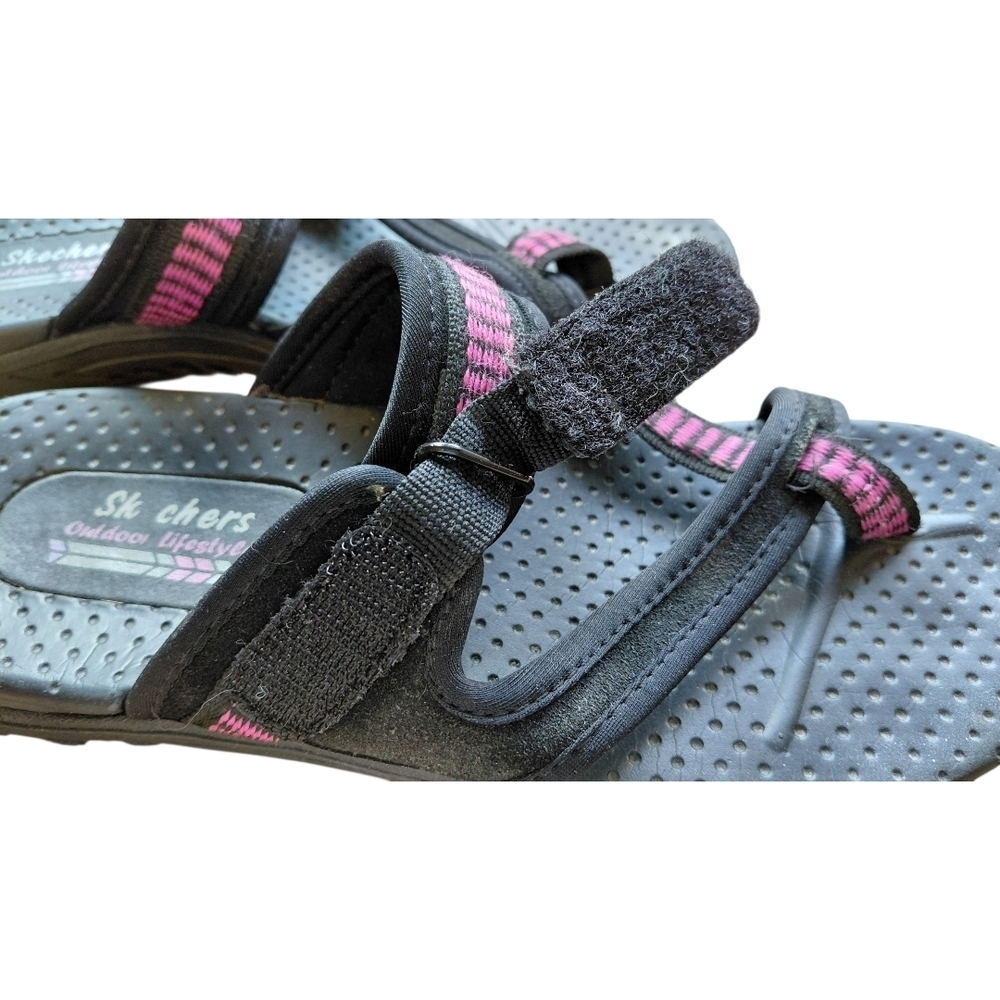 Skechers Black and Pink Sandals - Picture 4 of 6